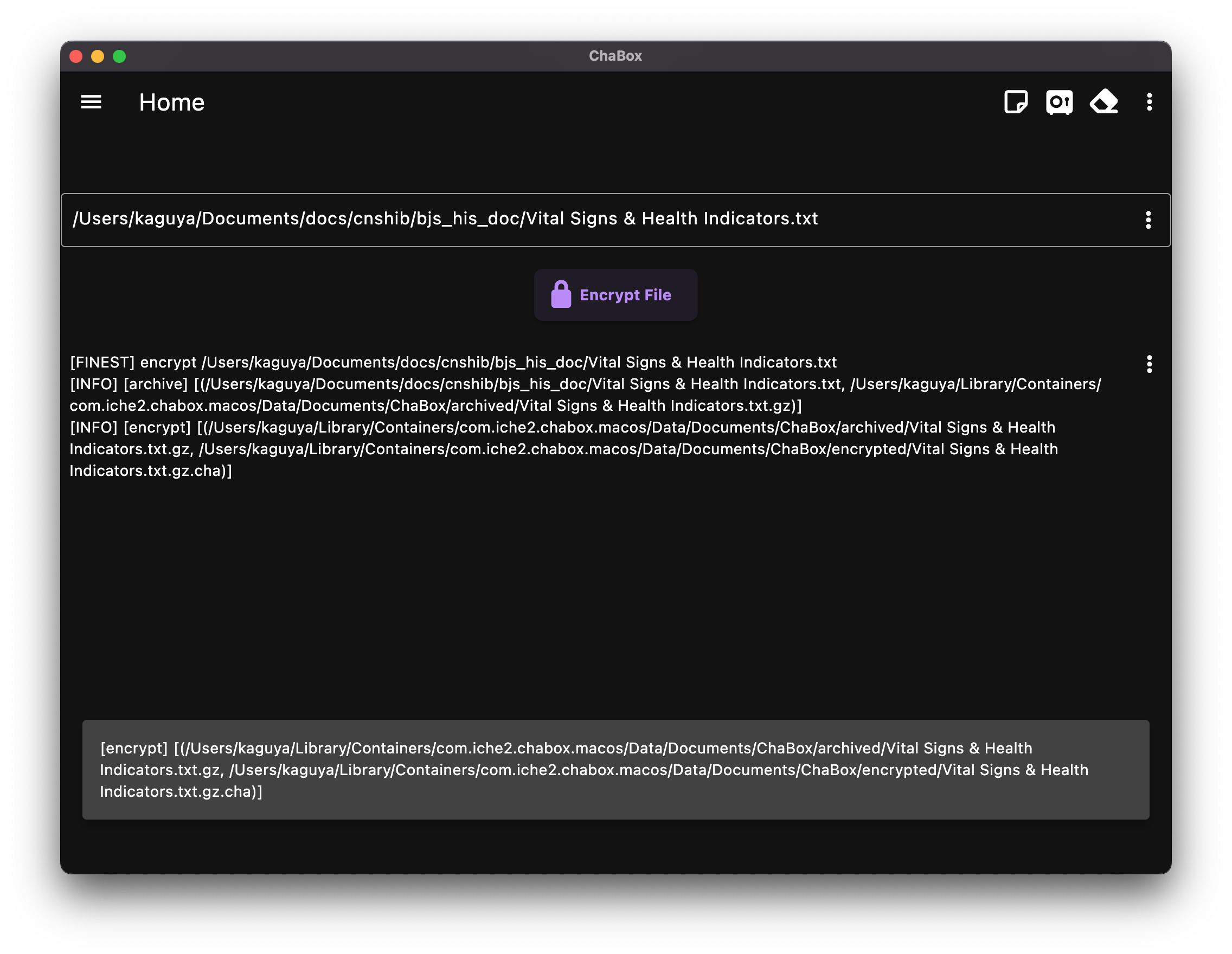 One-Click Encryption in Action
